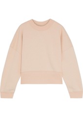 Frame Woman Cotton-blend Fleece Sweatshirt Blush