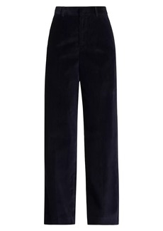 FRAME High-Rise Corduroy Straight-Leg Pants