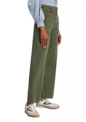 FRAME High-Rise Double Waistband Cargo Palazzo Pants