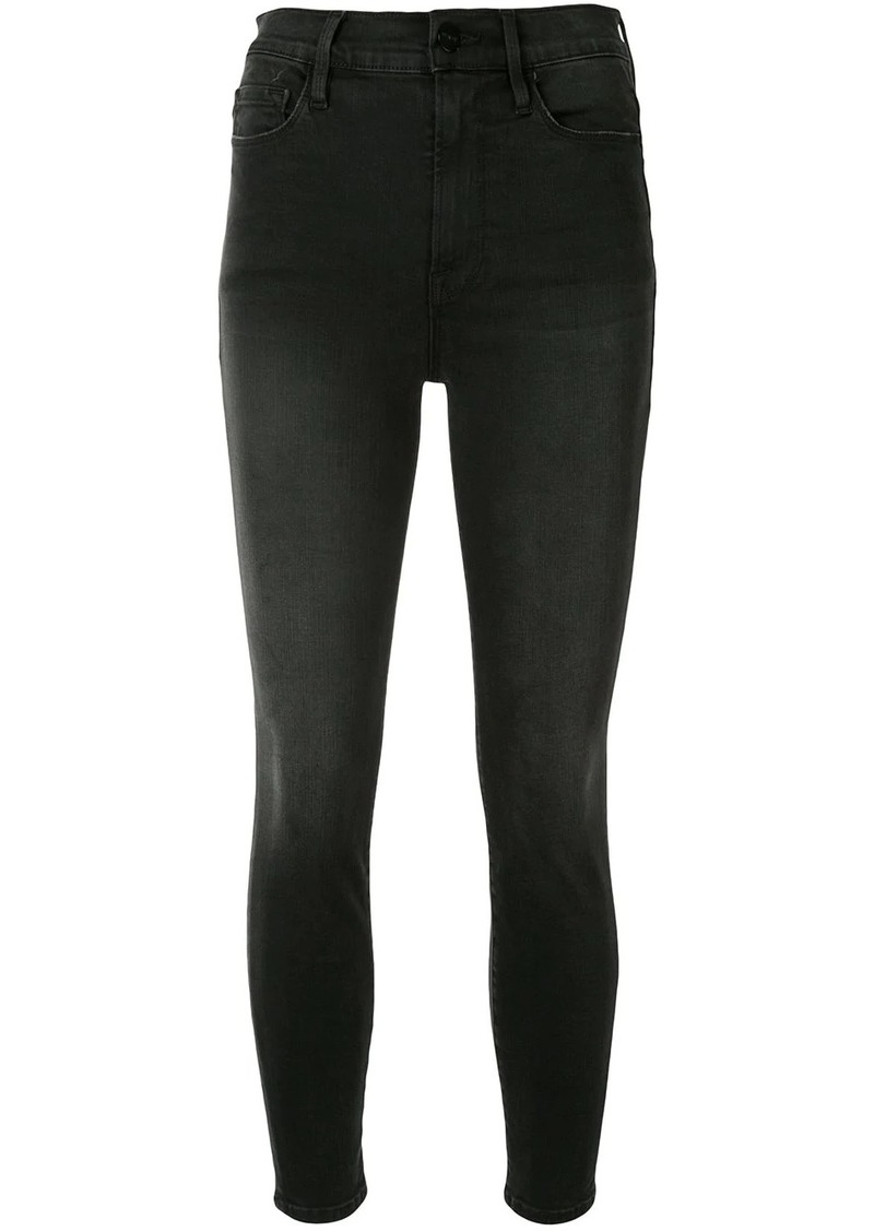 FRAME high rise skinny jeans