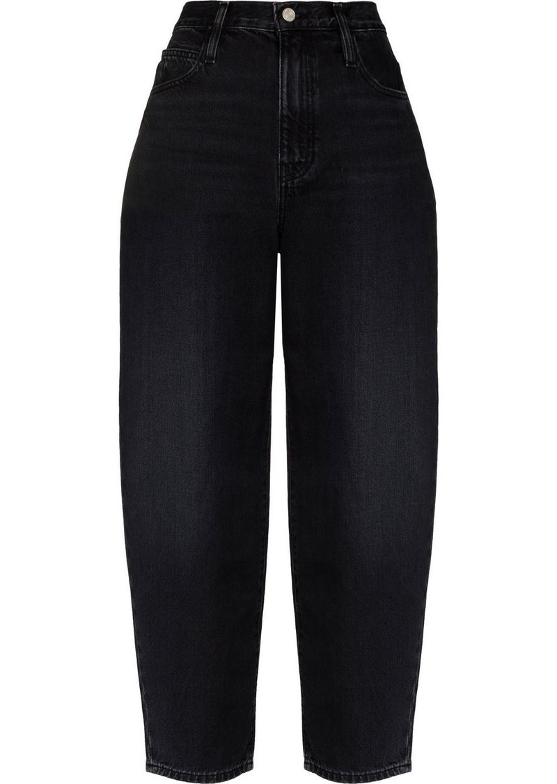 FRAME high-waisted straight-leg jeans