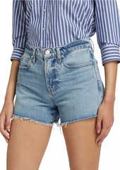 FRAME Le Brigette Frayed Denim Shorts