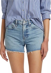 FRAME Le Brigette Frayed Denim Shorts