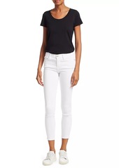 FRAME Le Color Mid-Rise Stretch Skinny Ankle Jeans