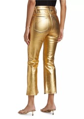 FRAME Le Crop Coated Mini Boot Pants