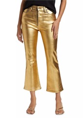 FRAME Le Crop Coated Mini Boot Pants