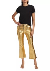 FRAME Le Crop Coated Mini Boot Pants