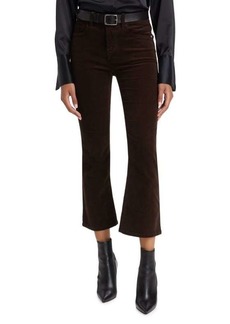 FRAME Le Crop Corduroy Cropped Bootcut Jeans