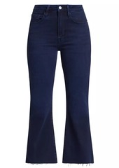 FRAME Le Crop Cotton-Blend Flared Jeans