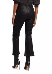FRAME Le Crop Flare Coated Jeans