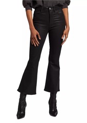 FRAME Le Crop Flare Coated Jeans