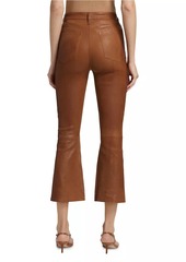 FRAME Le Crop Leather Mini Boot Pants