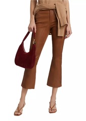 FRAME Le Crop Leather Mini Boot Pants