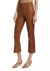 FRAME Le Crop Leather Mini Boot Pants