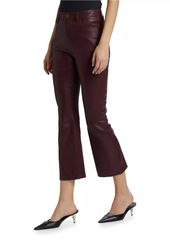 FRAME Le Crop Leather Mini Boot Pants