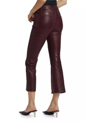 FRAME Le Crop Leather Mini Boot Pants