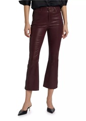 FRAME Le Crop Leather Mini Boot Pants