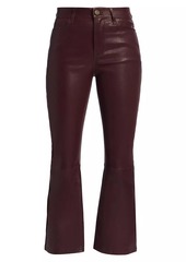 FRAME Le Crop Leather Mini Boot Pants