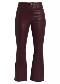 FRAME Le Crop Leather Mini Boot Pants