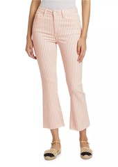 FRAME Le Crop Mini Boot Cabana Stripe Pants