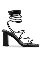 FRAME Le Doheny Ankle-Wrap Leather Sandals