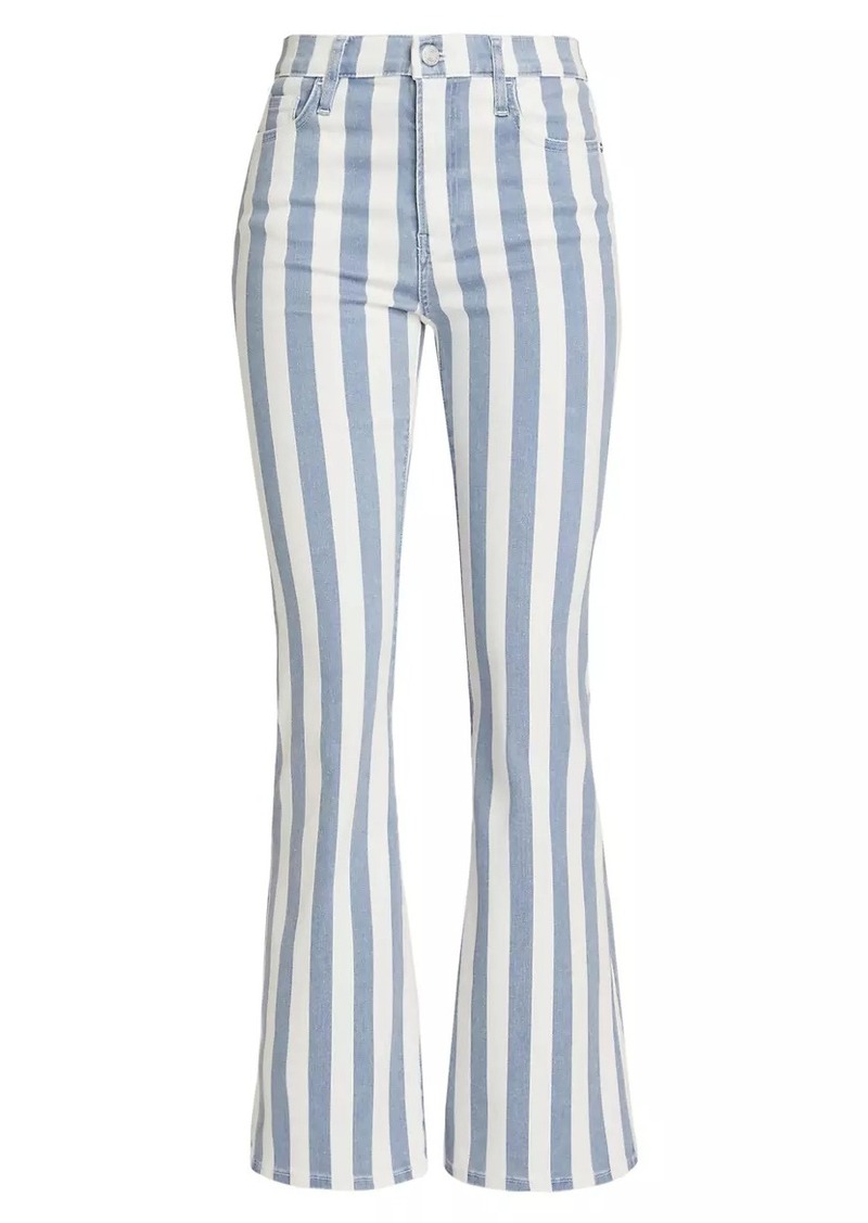 FRAME Le Easy Flare Striped Jeans