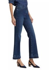 FRAME Le Easy High-Rise Stretch Flared Crop Jeans