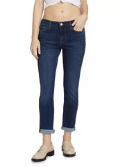 FRAME Le Garcon Mid-Rise Skinny Straight-Leg Jeans