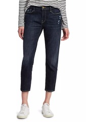 FRAME Le Garçon Mid-Rise Crop Roll Cuff Jeans