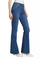 FRAME Le High Flare Mid-Rise Stretch Boot-Cut Jeans