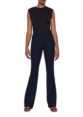 FRAME Le High Flared Stretch Trousers