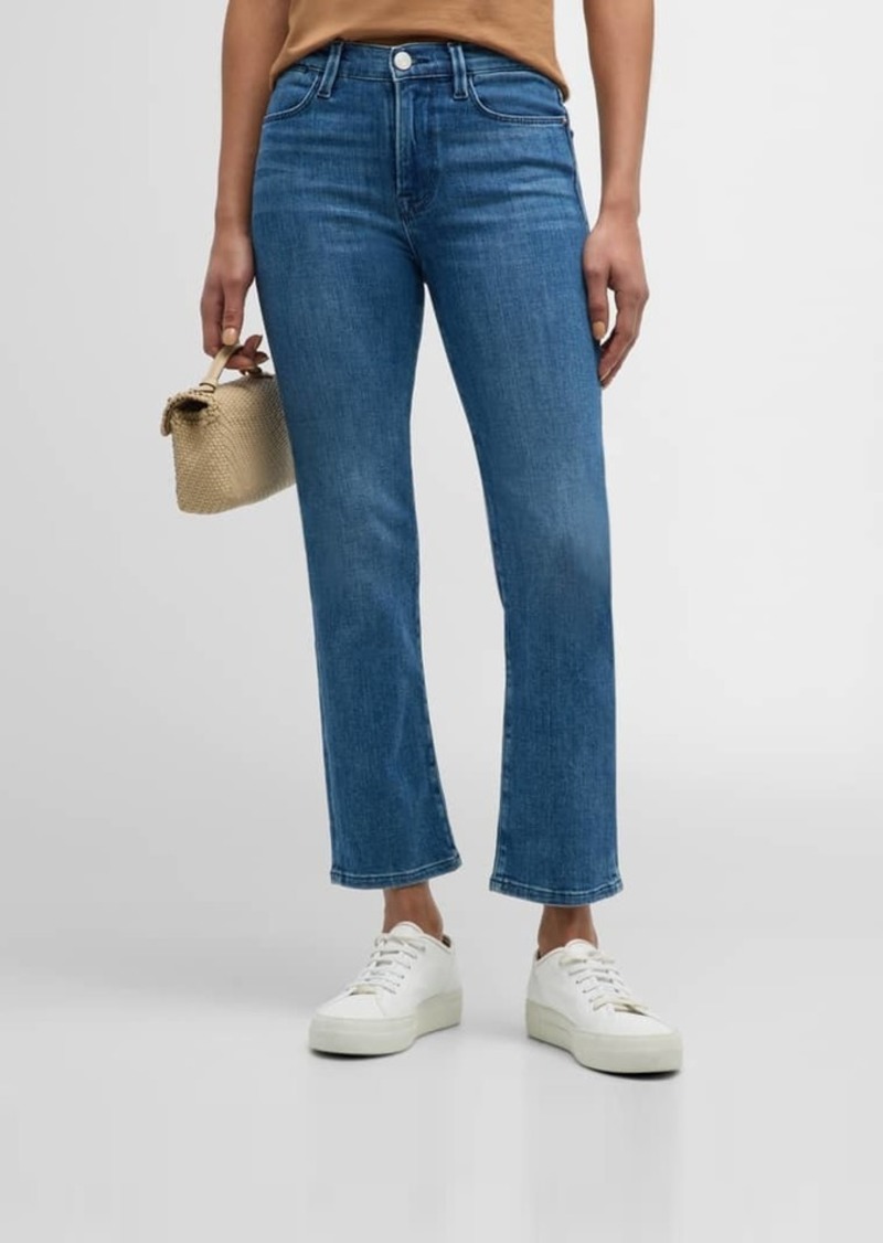 FRAME Le High Straight Ankle Jeans