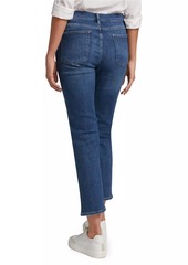 FRAME Le High Straight Cropped Jeans