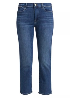 FRAME Le High Straight Cropped Jeans