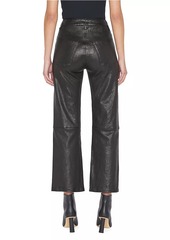 FRAME Le Jane Cropped Leather Pants