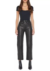 FRAME Le Jane Cropped Leather Pants