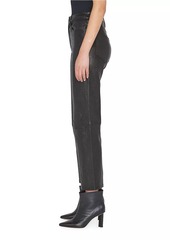 FRAME Le Jane Cropped Leather Pants