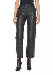 FRAME Le Jane Cropped Leather Pants
