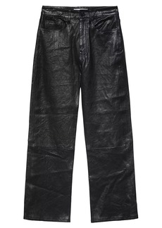 FRAME Le Jane Cropped Leather Pants