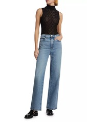 FRAME Le Jane High-Rise Stretch Wide-Leg Jeans