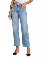 FRAME Le Jane Mid-Rise Straight Ankle Jeans