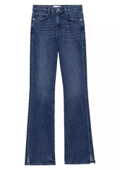 FRAME Le Mini Slit-Hem Boot-Cut Jeans