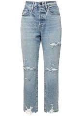 FRAME Le Orginal Distressed Straight Jeans