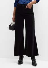 FRAME Le Palazzo Crop Velveteen Jeans