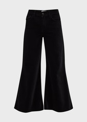 FRAME Le Palazzo Crop Velveteen Jeans
