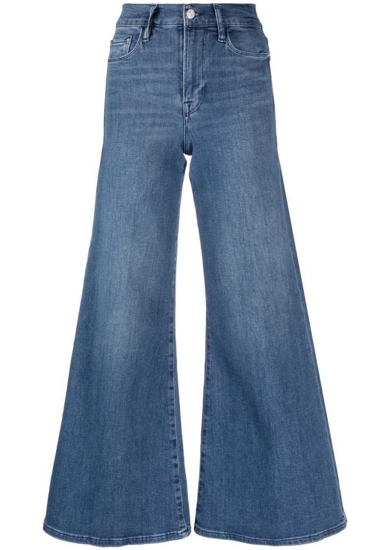 FRAME Le Palazzo Crop wide-leg jeans