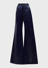 FRAME Le Palazzo Leather Pants