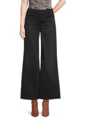 FRAME Le Palazzo Raw Cuff Cropped Jeans