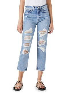 FRAME Le Piper High-Rise Distressed Jeans