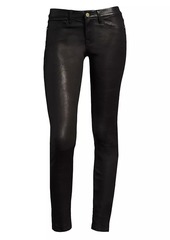 FRAME Le Skinny de Jeanne Mid-Rise Leather Pants